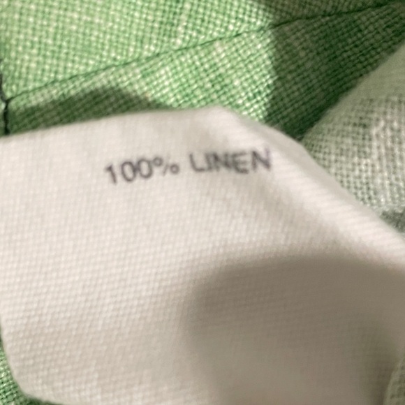 Foreign Policy Spring Green Linen Women's Knee Length Size 4 - Picture 9 of 10